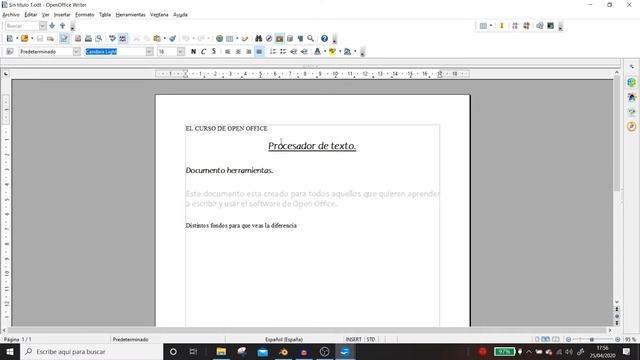 Curso de openoffice procesador de texto (interface #01) смотреть онлайн