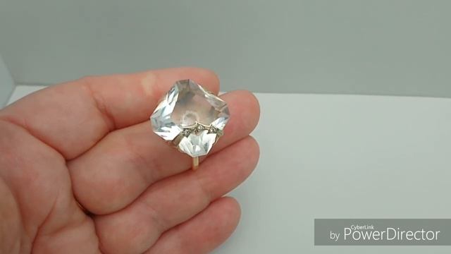 Горный хрусталь. Кольцо ручной работы. смотреть онлайн