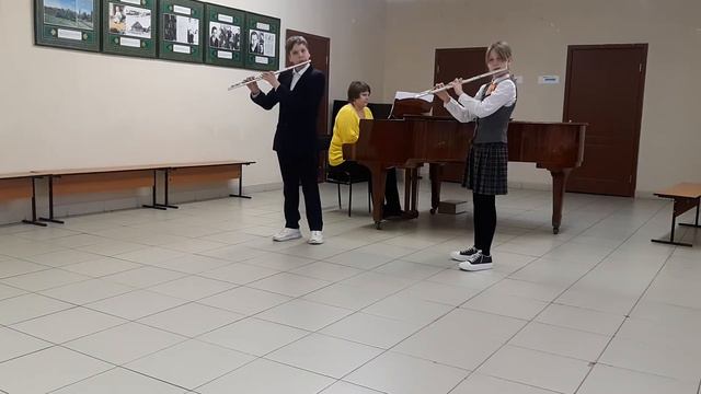 дуэт флейт Каяшов Александр, Мунасыпова Ралина смотреть онлайн