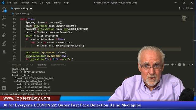 AI for Everyone LESSON 22: Super Fast Face Detection Using Mediapipe смотреть онлайн