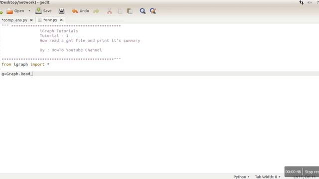How to read gml file using iGraph python library смотреть онлайн