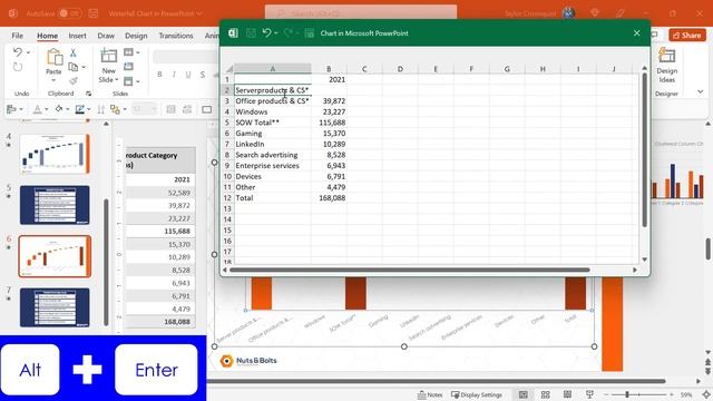 How to create a Waterfall Chart in PowerPoint смотреть онлайн