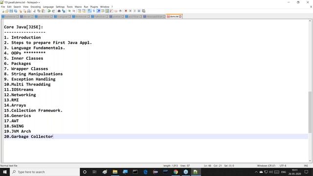 CORE JAVA tutorials || Session - 1 || by Mr. Nagoor Babu On 26-05-2020 @ 6PM смотреть онлайн