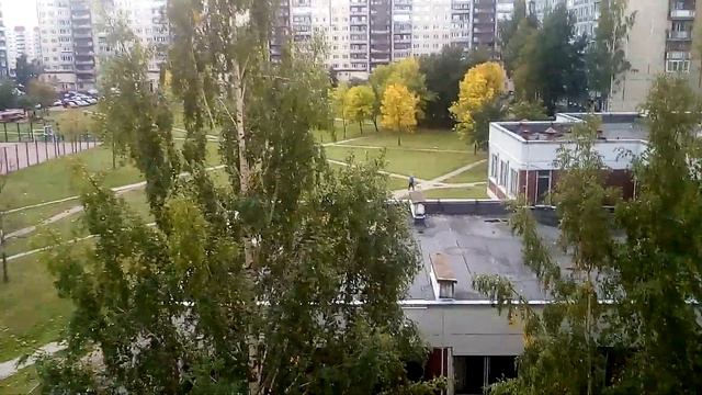 Строительство детского сада в красивом сквере в городе Колпино. смотреть онлайн