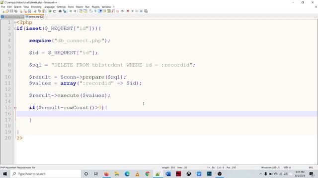 PART 4 - CREATING A CRUD APPLICATION USING MariaDB AND PHP DATA OBJECTS (PDO) смотреть онлайн