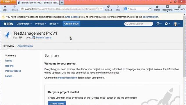 JIRA Tutorial #4 - How to Create Project and enable Issue Management смотреть онлайн