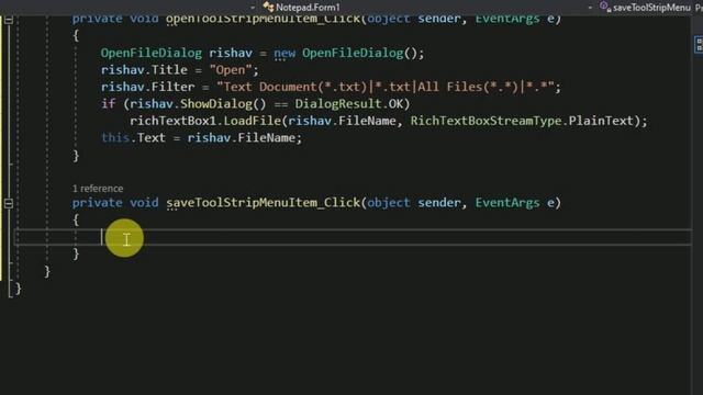 Notepad in Visual Studio 2019 | C# language | . Net framework | Windows forms смотреть онлайн