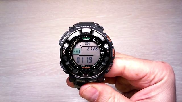 Casio Men's PRW 2500R 1CR Pro Trek Tough Solar Digital Sport Watch