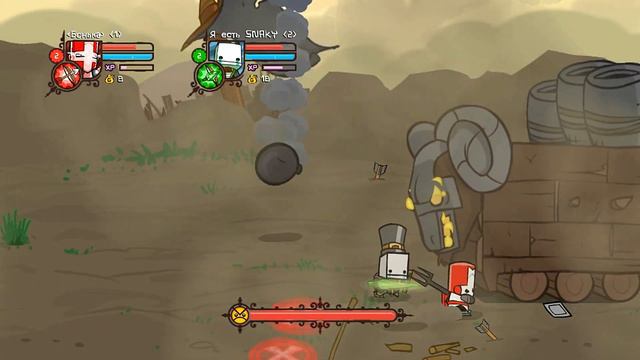 Приключение двух "рыцарей" CASTLE CRASHERS №1 смотреть онлайн