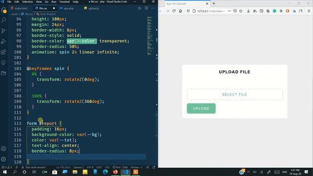 Ajax File upload with PHP | jQuery смотреть онлайн