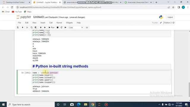 Section 7 Python in built String methods смотреть онлайн