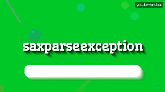 HOW TO SAY SAXPARSEEXCEPTION? #saxparseexception смотреть онлайн