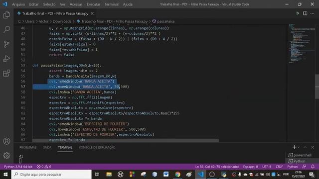 Trabalho de Processamento Digital de imagem -Transformada de Fourier: Filtro Passa-Banda смотреть онлайн