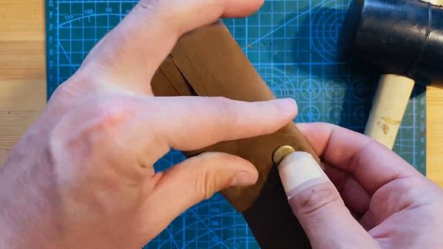 Мини кошелёк/кардхолдер из кожи своими руками. Leathercraft, Cardholder.