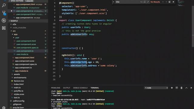 Angular Two Way data binding, Models, Custom Data types смотреть онлайн