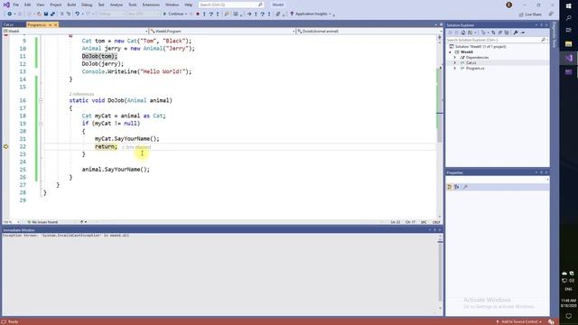 Неделя 6. 7 Перекрытие методов базового класса, переопределение методов базового класса, ключевые смотреть онлайн