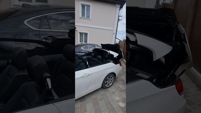 как правильно  складывается крыша Bmw е93 кабриолет