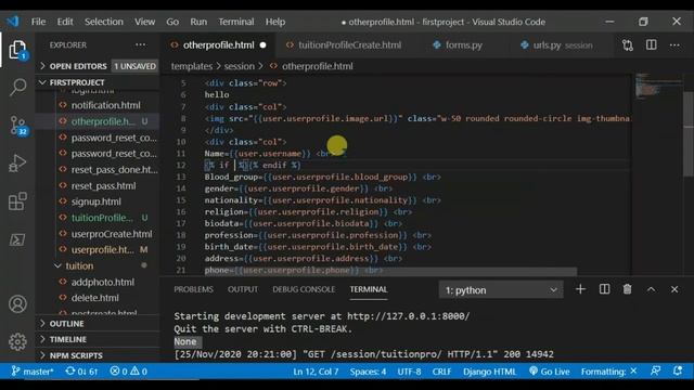 Part 60.Complete Project | View Other users profile| Python DJango Bangla (বাংলা) tutorial смотреть онлайн