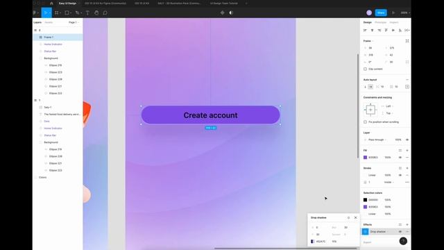Design a simple UI from scratch for a Food App in Figma - For beginners смотреть онлайн