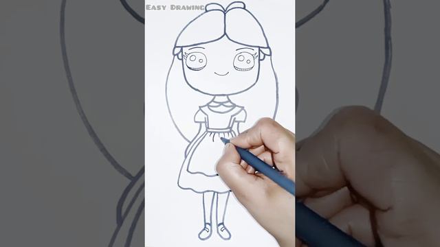Most Easy Drawing of Alice | Cute Princess Drawing for kids@EasyDrawingKIDS смотреть онлайн