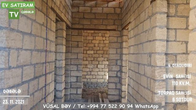 QƏBƏLƏDƏ YARIM TİKİLİ EV SATILIR / EV SATIRAM TV/ Недвижимость в Габала /bag evleri 2021 смотреть онлайн