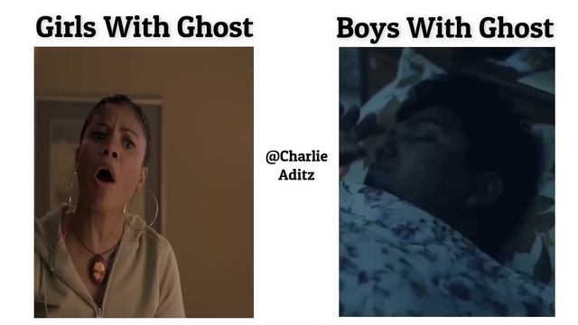 Girls With Ghost Vs Boys With Ghost !! Memes #viralmemes #mem