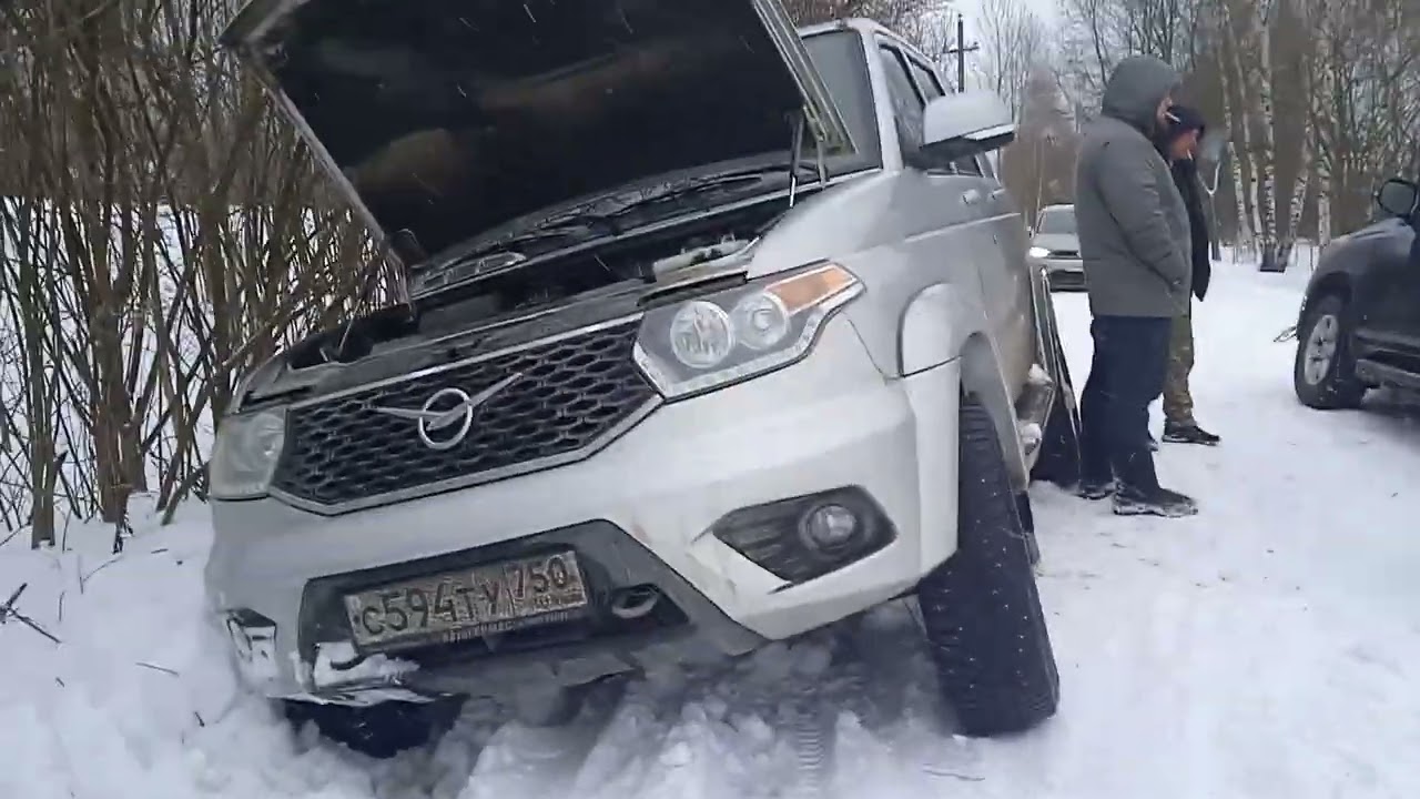 Тойота и УАЗ снег сели на ровном месте смотреть онлайн