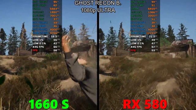GTX 1660 SUPER VS RX 580 смотреть онлайн