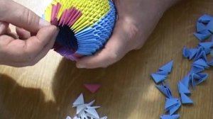 Модульное оригами. Матрешка.(3D origami)
