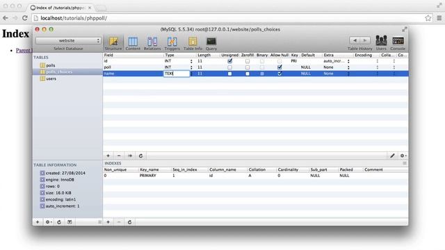 Build A Poll With PHP: Database (2/7) смотреть онлайн