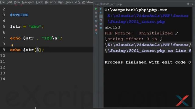 Curso de PHP - Aula 80 - Introdução às Strings - eXcript смотреть онлайн