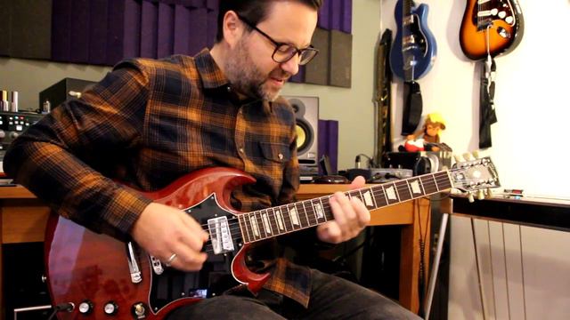 Transcontinental Shuffle on Gibson SG смотреть онлайн