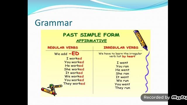 6 form past simple смотреть онлайн