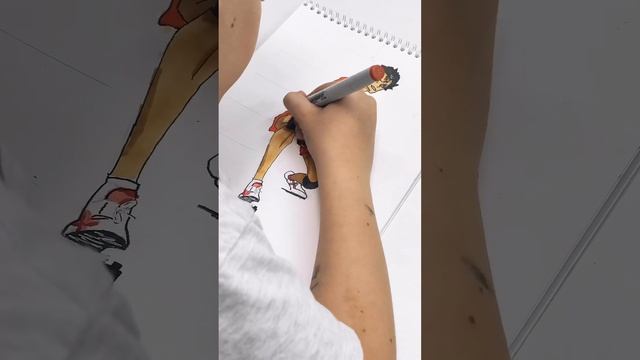 Аниме скетчинг маркерами на каникулах смотреть онлайн