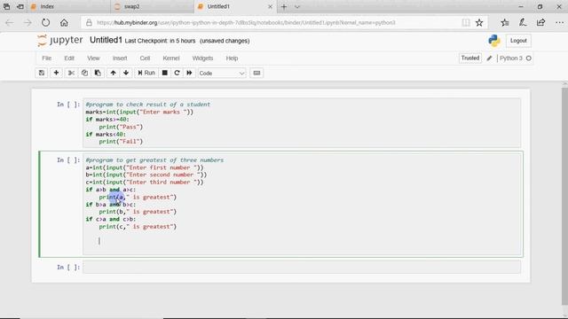Python Tutorial for Begineers, Lecture 4 - Using conditions - if and if..else statement смотреть онлайн