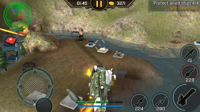 Gunship Strike 3D Leviathan Helicopter The Barrier Protect Allied Ships смотреть онлайн