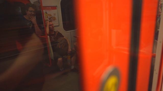 Czech Republic, Prague, Metro Night Ride From Můstek To Národní Třída