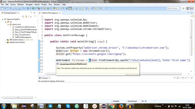 Selenium Training # 6 | How to verify Error message in Selenium Webdriver | NATASA Tech смотреть онлайн