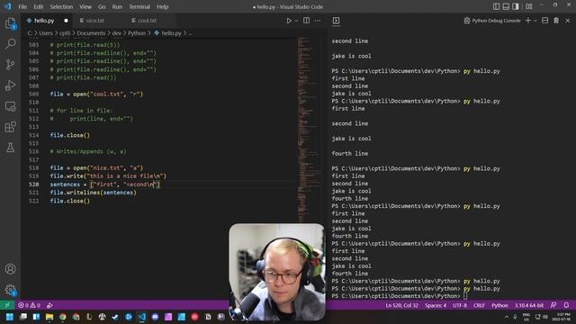 Reading & Writing Files & Folders | Intro to Coding Python смотреть онлайн