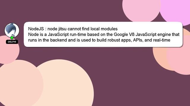 NodeJS : node jitsu cannot find local modules смотреть онлайн
