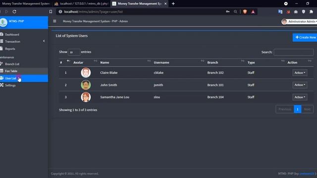 Money Transfer Management System for Send Money Businesses in PHP DEMO смотреть онлайн