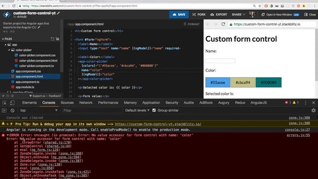 How to build a custom form control in Angular 5+ смотреть онлайн