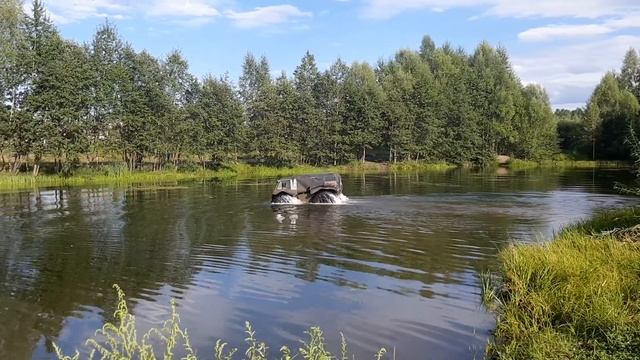Болотоход БРОНИК Водные испытания Чегдомын смотреть онлайн