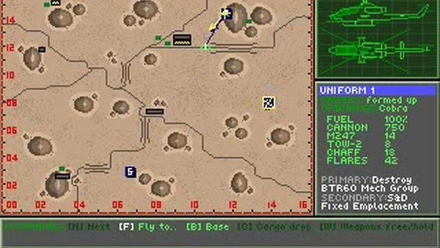 Gunship 2000 (DOS) - Demo смотреть онлайн