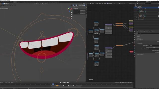 Blender 2D Mouth Rig with Curves and Textures смотреть онлайн