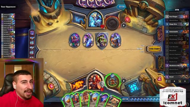NEW WARRIOR OTK! E.T.C., God of Metal | Best Easy Combo TO Beat Priest | Darkmoon | Hearthstone смотреть онлайн