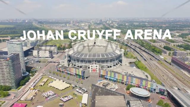 Inscription on video. Amsterdam, Netherlands. Johan Cruijff ArenA (Amsterdam Arena). 2020 FIFA Worl смотреть онлайн