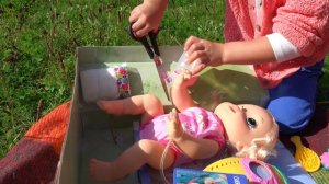 Новая Кукла Беби Элайв Baby Alive Распаковка и Обзор Видео Игрушки Для Девочек