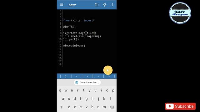 How to load image in #tkinter #python in Hindi #Android| Load image in #Tkinter Hindi |#CodeEveryon смотреть онлайн