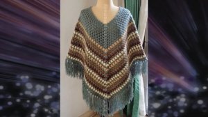 Вязаные пончо для женщин больших размеров.